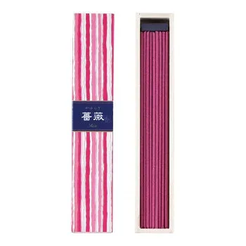 (同梱不可) 日本香堂 かゆらぎ 薔薇 スティック40本入 香立付 38452 心地よいかおり、ゆらぐ香煙