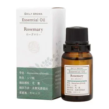 (同梱不可) デイリーアロマジャパン エッセンシャルオイル ラージ ローズマリー 10ml 13931 クリアで透明感のあるハーブ調の香り