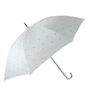 (同梱不可) アテイン 傘 晴雨兼用ジャンプ small floral dot アイスブルー 6786 使いやすいワンタッチジャンプタイプ傘