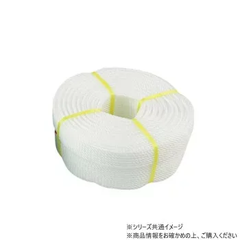 (代引き不可)(同梱不可) 三和体育製販 グラウンドロープ6mm×200m ロープのみ 白 S-2876 ラインのマーキングに最適