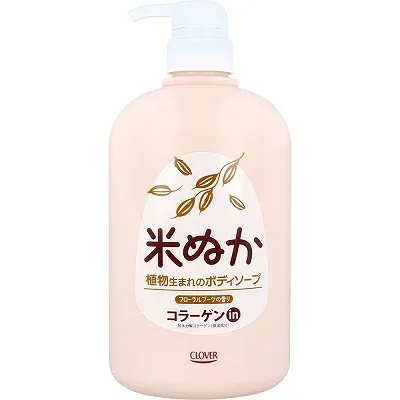 ナチュラルボディソープ 米ぬか ブローラルブーケの香り 800mL 植物生まれ クリーミー 皮脂汚れ 古い角質 しっとり【同梱不可】【代引不可】