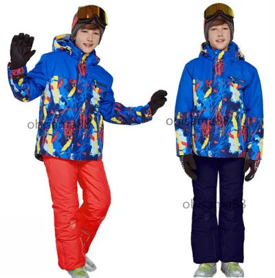 【送料無料】スノボウェア 子供服 雪服 暖かい スキーウェア 男の子 上下セット 子供 雪遊び スノーウェア スキー ウェア キッズ スノーボードウェア 子供スノーウエア 2点セット ジャケット パンツ 女の子 キッズスキーウェア スノボ ジュニア 防水 ボードウェア