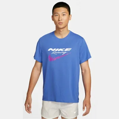 ナイキ Nike DF UV RN エナジー MILER S/S トップ ランニングTシャツ HV2136-411(コメットブルー)