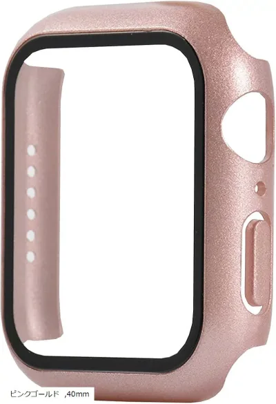 アップルウォッチ カバー Apple watch ケース 保護ケース 保護カバー (ピンクゴールド, 40mm)