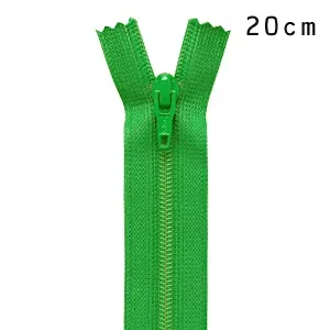 YKK フラットニットファスナー 止め(25FK) 20cm 052.メドウグリーン 08Co99_