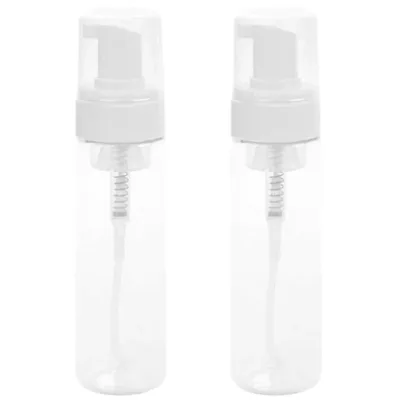 GALPADA 泡ディスペンサー 200ml 2個セット クリア 透明 泡立てポンプ 詰め替えボトル 空容器 液体石鹸 ハンドソープ 洗顔料 ボディーソープ 洗面所 トラベル 出張 旅行用 携帯 ミニマリスト