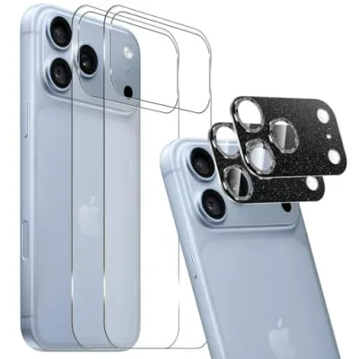 【2+2枚セット】For iPhone 18 Pro Max 背面フィルム(2枚) + カメラフィルム(2枚) iPhone 18 Pro Max 対応 カメラカバー 高透過率 キズ防止 露出オーバー防止 一体化 カメラフィルム pulseon