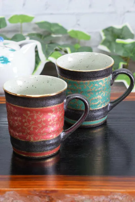 コーヒーカップ マグ 九谷焼 陶磁器 化粧箱入り