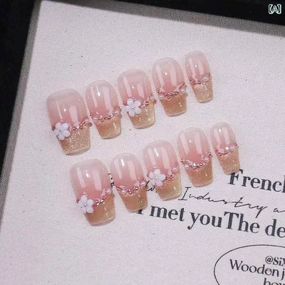 ネイルチップ レディース 春夏 ハンドメイド つけ爪 付け爪 花柄 フラワーモチーフ 高級感 フレンチネイル マグネットネイル キャッツアイ キラキラ ラメ ショート バレリーナ 美肌見え 甘めスタイル 星空 おしゃれ かわいい 普段使い デート 結婚式