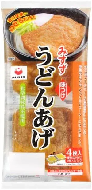 送料無料 ミスズ 味付けうどんあげ(4枚入)×48袋