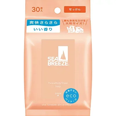 資生堂 シーブリーズ フェイス&ボディシート N せっけん 30枚 デオドラント 制汗 ボディシート