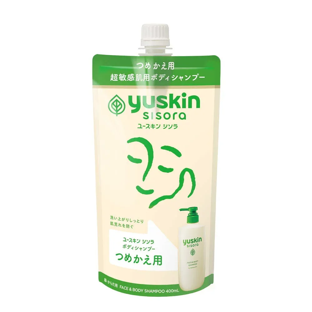 ユースキン シソラ ボディシャンプー 詰め替え つめかえパウチ 400mL ボディソープ 超敏感肌用