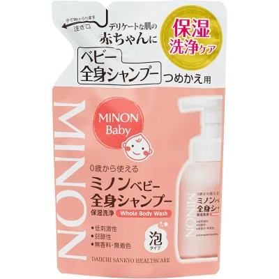 ミノン ベビー 全身シャンプー 詰め替え 300ml ベビーソープ ベビーシャンプー 0歳 泡 泡タイプ 保湿 弱酸性 低刺激性 詰め替え用 詰替用