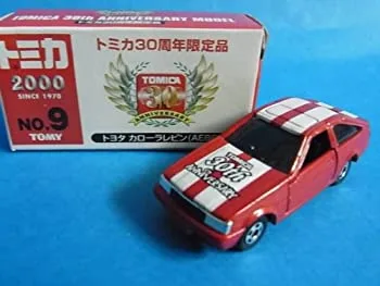 【中古】トミカ ミニカー 赤箱 30周年限定品No.9 トヨタ カローラ レビン(AE86)