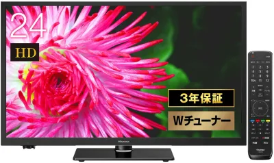 【中古】「非常に良い」ハイセンス 24V型 ハイビジョン 液晶テレビ Hisense 24A50 外付けHDD裏番組録画対応 IPSパネル 3年
