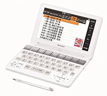 【中古】「非常に良い」シャープ カラー電子辞書Brain 中学生モデル ホワイト系 PW-SJ1-W