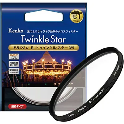 【中古】「ほぼ新品」Kenko クロスフィルター PRO1D R-トゥインクル・スター (W) 82mm クロス効果用 828212