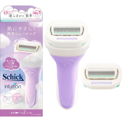 Schick(シック) イントゥイション もっちり肌 ホルダー(刃付き+替刃1コ入) 女性用 カミソリ