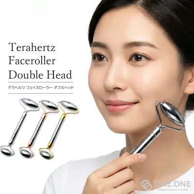 テラヘルツ鉱石 フェイスローラー ダブルヘッド 美顔 フェイスマッサージ 健康 美容 送料無料 贈り物 ギフト 贈り物 喜ばれる 女性 ころころ ひんやり 氷を溶かす プレゼント お返し 父の日