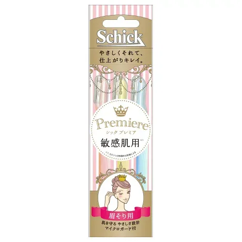 Schick シック・ジャパン プレミア 敏感肌用まゆ用 L ディスポ 3本入 4903601637841