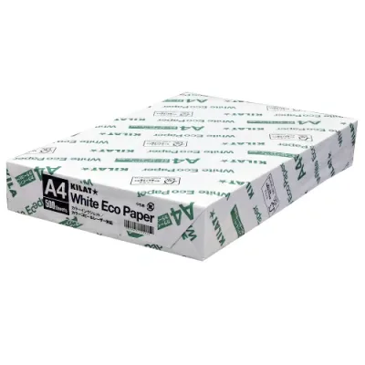 Copy paper White eco paper A4 size 1 book 500 sheets High white OA paper Printing paper Paper