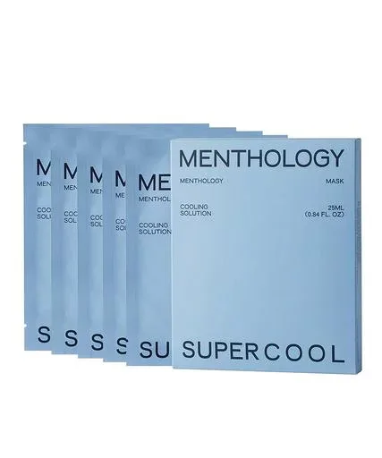 Menthology(メントロジー) クールマスク シートパック 冷感 保湿 鎮静 毛穴ケア フェイスパック 敏感肌 スキンケア メンズ レディース