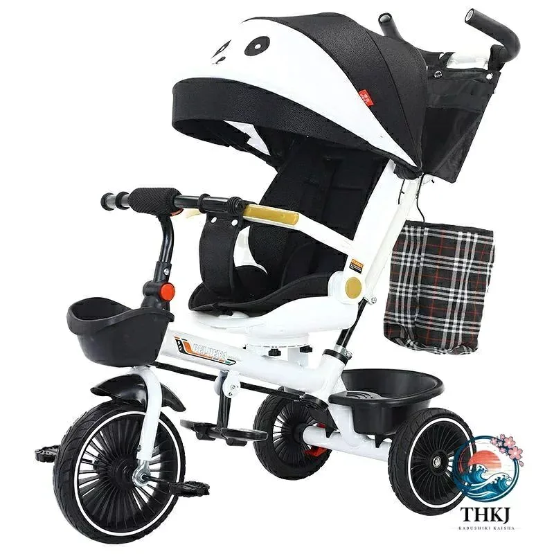 【全品2点で5%OFF】三輪車 ベビーカー 両対面 子供用三輪車 座っても横になってもいい乗用玩具 かじとり 手押し棒 ガードレール付き サンシェード こども自転車1 6 歳子供用 おもちゃ 乗り物 誕生日 プレゼント