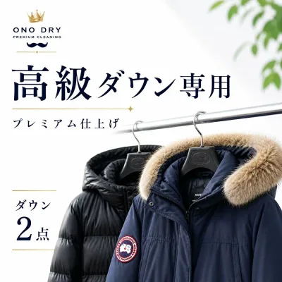 クリーニング プレミアムダウン2点 クリーニングパック 小野ドライ【サービス特集認定商品】高級 ダウンジャケット