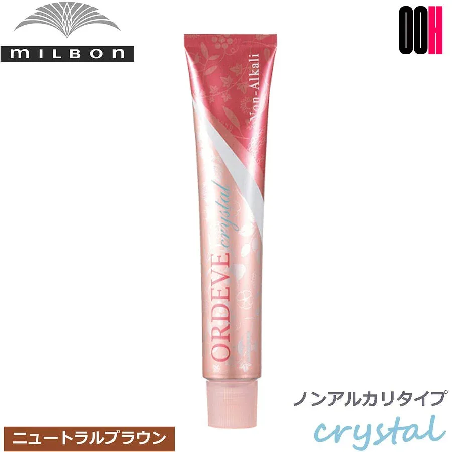 ミルボン オルディーブ クリスタル ノンアルカリ ニュートラルブラウン 1剤 80g カラー剤 カラー|トーン選択