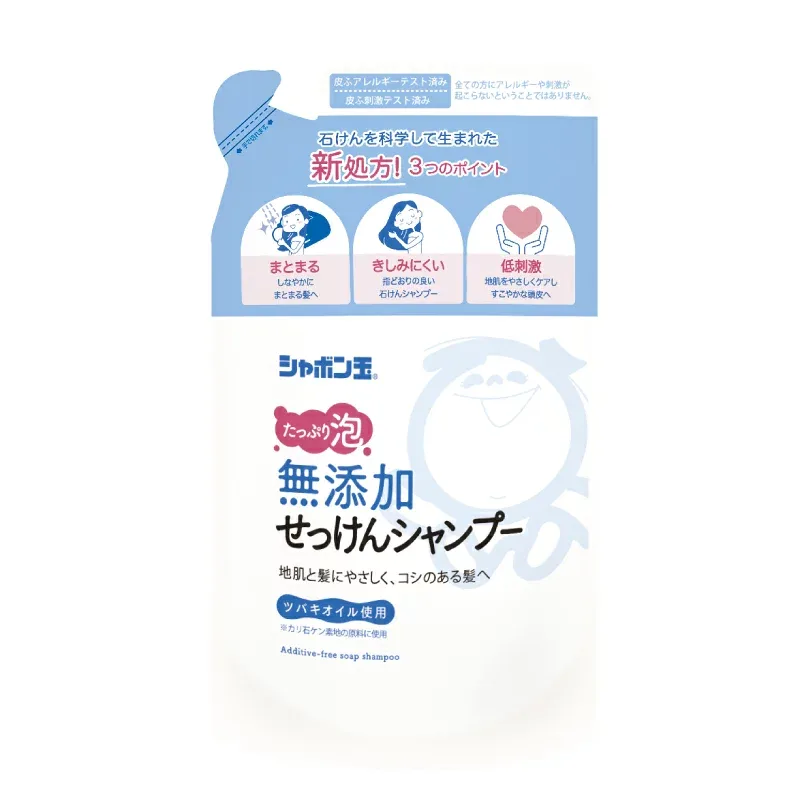【送料無料・一部地域を除く】【1ケースまとめ買い20個】シャボン玉 N無添加せっけんシャンプー 泡タイプ つめかえ用 420ml