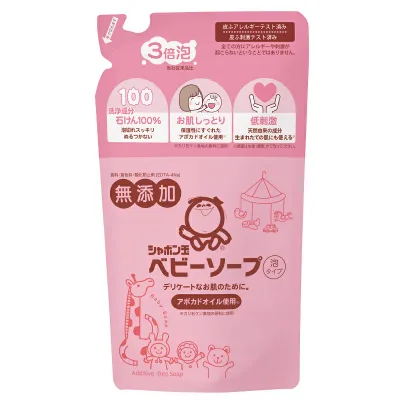 【送料無料・一部地域を除く】【1ケースまとめ買い20個】シャボン玉 Nベビーソープ 泡タイプつめかえ用 400ml
