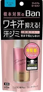 ライオン バン(Ban) 汗ブロックロールオン プレミアムゴールドラベル せっけんの香り(40ml)