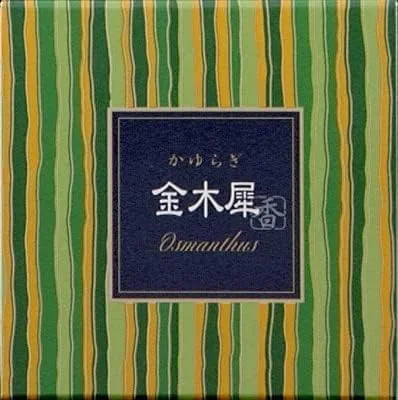 【送料無料・一部地域を除く】【まとめ買い6箱】日本香堂 かゆらぎ コーン 金木犀 12個入 香立付