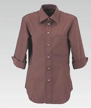 男女兼用ショップコートET-5733 M (ショコラ)【白衣 ユニフォーム 作業着】【コック服】【飲食店用】【業務用】