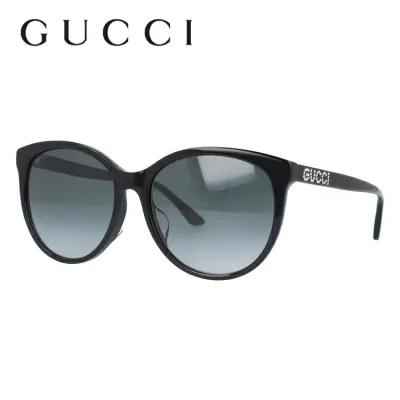 グッチ サングラス 【バタフライ型】 アジアンフィット GUCCI GG0729SA 001 56サイズ ユニセックス メンズ レディース イタリア製 ラインストーン UVカット 紫外線 プレゼント