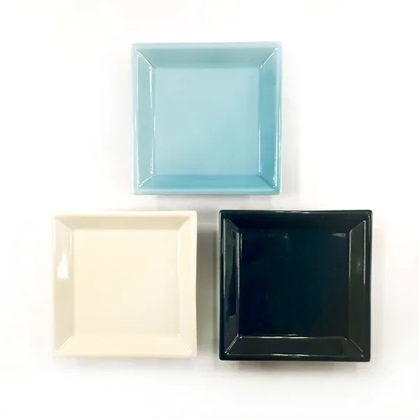 お香 香皿 シンプル 四方香皿 インセンストレイ IncenseTray 受け皿 インテリア 陶製 選べる3色 折々屋の陶器市