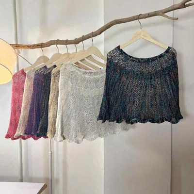 ショール レディース 春夏 接触冷感 サマーポンチョ 紫外線対策 UVカット 首カバー 透かし編み ニット ケープ トップス 肩掛け 防寒 日よけ 普段使い レジャー おしゃれ かわいい 切り替え 落ち感 大人 カジュアル 寒さ対策 オフィス デイリー