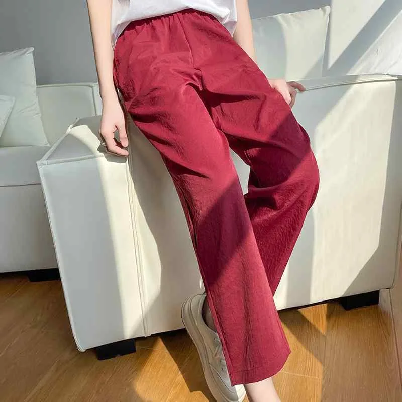 カジュアルパンツ レディース 春夏 八分丈 テーパードパンツ サルエルパンツ ハイウエスト ボトムス クロップドパンツ ズボン 麻混 綿麻 薄手 軽量 伸縮性 普段使い 通勤用 オフィス 体型カバー 美脚 脚長 細見え アイボリー カーキ グリーン ブラ