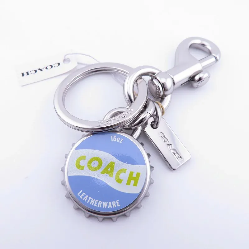 【中古】COACH | コーチ ボトルキャップ キーホルダー CK142 シルバー【瀬戸大橋店】