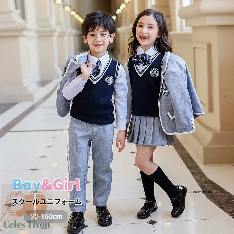 送料無料 子供 入学式 女の子 スーツ 子供入学式 キッズ 制服 卒業式 男の子 制服 上下セット フォーマル 学生服 セーラー ミニスカート ホワイト シャツ ブラウス 児童 幼稚園 入学式 卒業式 発表会 生日会 演出服 子供スーツ セット子供タキシード こどもスーツ