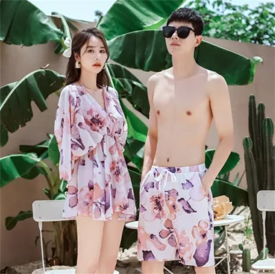 水着 カップル ベア メンズ レディーズ カップル レギンス ダイビング 水着 女 ペアルック メンズ みずぎ ペアルック ペア水着 大きいサイズ フィットネクサーフパンツ 旅行用 メンズ水着 夏 海 プール 海外旅行 新婚旅行 おそろい お揃い 水着