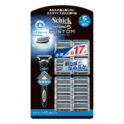 Schick(シック) 5枚刃 ハイドロ5 カスタム 本体+刃17コ
