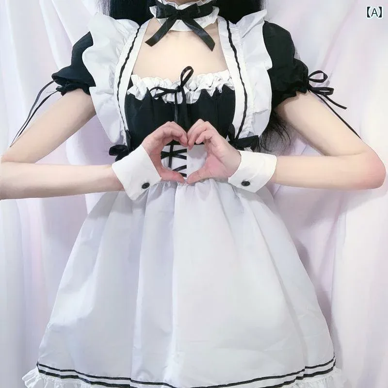コスプレ 衣装 レディース コスチューム パーティー 写真撮影 かわいい メイド エン メイド メイド 制服 ドレス