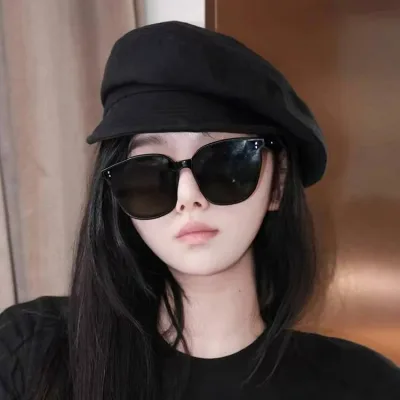 キャスケット レディース ふんわり 八角帽 秋冬 おしゃれ 韓国 ファッション 小顔効果 フラットトップ カジュアル ストリート 綿 ポリエステル 保温 日よけ