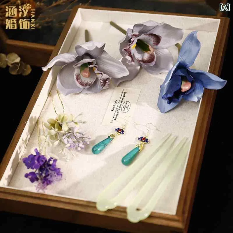 かんざし 新中国風 古風 レトロ モダンチャイニーズ 造花 花モチーフ チャイナドレス 漢服 まとめ髪 アップヘア 髪飾り ヘアアクセサリー 個性的 華やか 上品 おしゃれ 着物 浴衣 和装小物 イベント パーティー