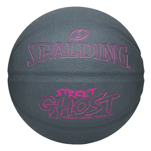 【新品/取寄品】バスケットボール ストリートゴースト グレー×ピンク ラバー 5号球 ラバー 85-335Z SPALDING スポルディング