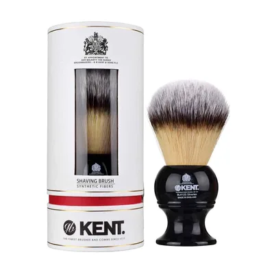 【公式】G.B.KENT ハンドメイドシェービングブラシ Kingサイズ 英国王室御用達 抗菌 シルバーテックス BLK12SF