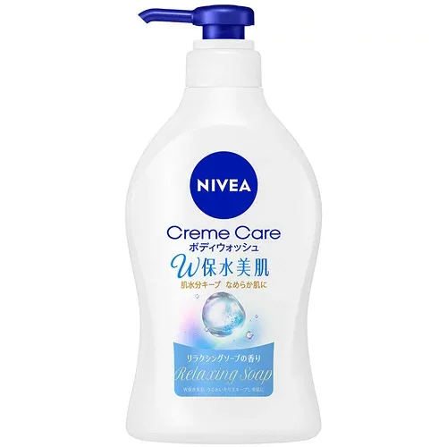 花王 ニベア クリームケア ボディウォッシュ W保水美肌 リラクシングソープの香り ポンプ 470ml 1本