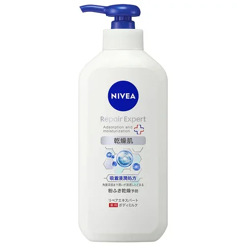 【お取寄せ品】 花王 ニベア リペアエキスパート 薬用ボディミルク 乾燥肌用 350mL 1本