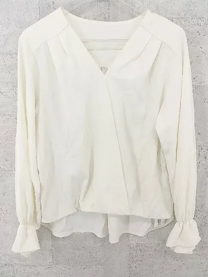 ◇ Simplicite シンプリシテェ 長袖 スキッパー シャツ アイボリー レディース 【中古】